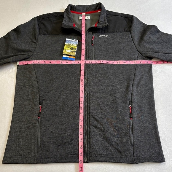 Orvis Men's Full Zip Bonded Mesh Jacket, Phantom Black/Dark Gray, Large, NWT - Picture 11 of 16